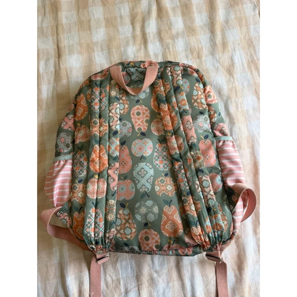 Matilda Jane Cece Apple Print Backpack Back to School Whimsical Backpack